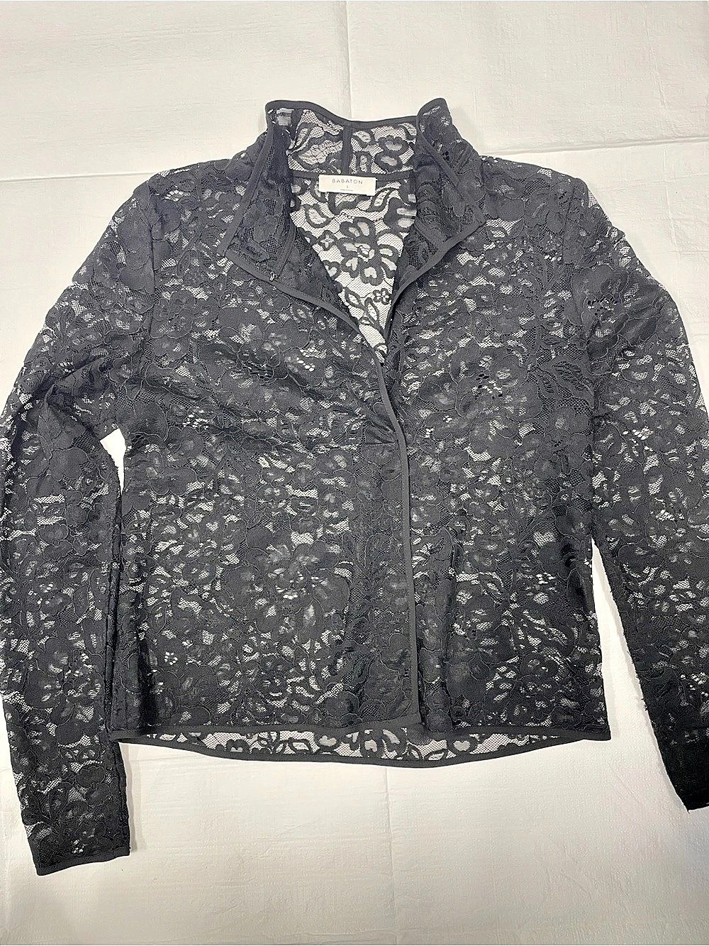 Babaton Black Floral Lace Jacket Like New